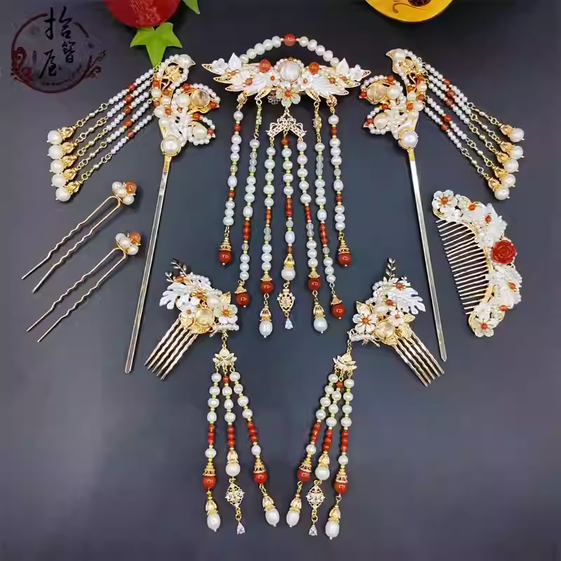 Bridal wedding hair ornament set