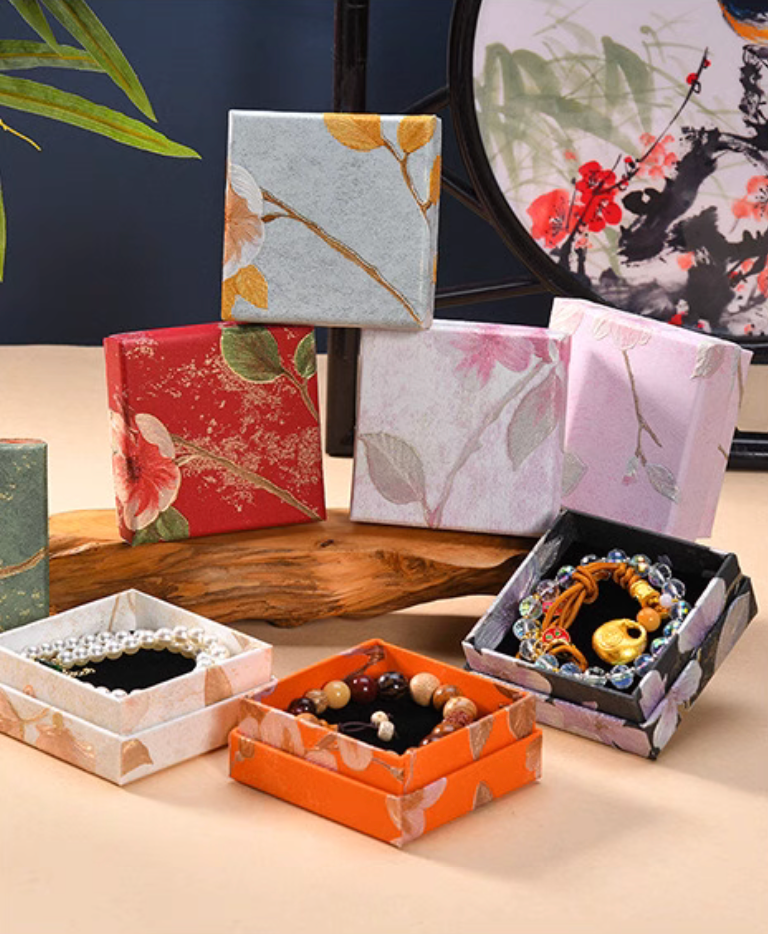 Flower jewelry packaging box
